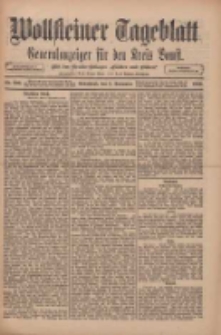 Wollsteiner Tageblatt: Generalanzeiger f&uuml;r den Kreis Bomst: mit der Gratis-Beilage: "Bl&auml;tter und Bl&uuml;ten" 1910.09.03 Nr206