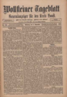 Wollsteiner Tageblatt: Generalanzeiger f&uuml;r den Kreis Bomst: mit der Gratis-Beilage: "Bl&auml;tter und Bl&uuml;ten" 1910.09.07 Nr209