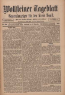 Wollsteiner Tageblatt: Generalanzeiger für den Kreis Bomst: mit der Gratis-Beilage: "Blätter und Blüten" 1910.09.07 Nr209