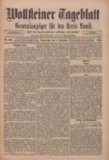 Wollsteiner Tageblatt: Generalanzeiger f&uuml;r den Kreis Bomst: mit der Gratis-Beilage: "Bl&auml;tter und Bl&uuml;ten" 1910.09.08 Nr210