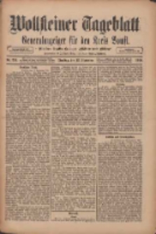Wollsteiner Tageblatt: Generalanzeiger f&uuml;r den Kreis Bomst: mit der Gratis-Beilage: "Bl&auml;tter und Bl&uuml;ten" 1910.09.13 Nr214