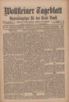 Wollsteiner Tageblatt: Generalanzeiger für den Kreis Bomst: mit der Gratis-Beilage: "Blätter und Blüten" 1910.09.17 Nr218