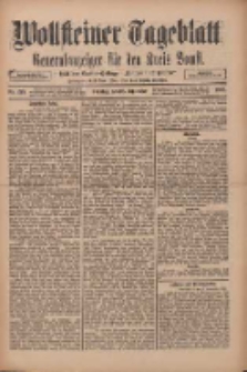 Wollsteiner Tageblatt: Generalanzeiger f&uuml;r den Kreis Bomst: mit der Gratis-Beilage: "Bl&auml;tter und Bl&uuml;ten" 1910.09.18 Nr219