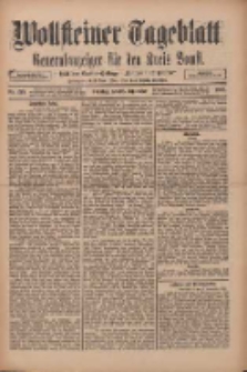Wollsteiner Tageblatt: Generalanzeiger für den Kreis Bomst: mit der Gratis-Beilage: "Blätter und Blüten" 1910.09.18 Nr219