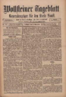 Wollsteiner Tageblatt: Generalanzeiger f&uuml;r den Kreis Bomst: mit der Gratis-Beilage: "Bl&auml;tter und Bl&uuml;ten" 1910.09.21 Nr221