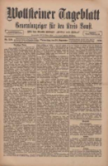 Wollsteiner Tageblatt: Generalanzeiger für den Kreis Bomst: mit der Gratis-Beilage: "Blätter und Blüten" 1910.09.22 Nr222