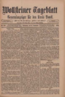 Wollsteiner Tageblatt: Generalanzeiger f&uuml;r den Kreis Bomst: mit der Gratis-Beilage: "Bl&auml;tter und Bl&uuml;ten" 1910.09.24 Nr224