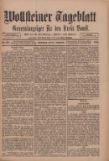 Wollsteiner Tageblatt: Generalanzeiger für den Kreis Bomst: mit der Gratis-Beilage: "Blätter und Blüten" 1910.09.24 Nr224