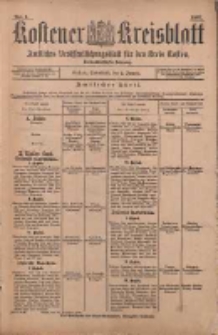 Kostener Kreisblatt: amtliches Ver&ouml;ffentlichungsblatt f&uuml;r den Kreis Kosten 1897.01.02 Jg.32 Nr1
