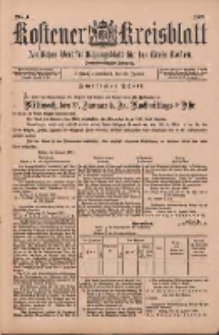 Kostener Kreisblatt: amtliches Ver&ouml;ffentlichungsblatt f&uuml;r den Kreis Kosten 1897.01.23 Jg.32 Nr4