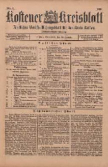Kostener Kreisblatt: amtliches Ver&ouml;ffentlichungsblatt f&uuml;r den Kreis Kosten 1897.01.30 Jg.32 Nr5