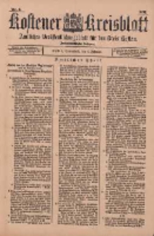 Kostener Kreisblatt: amtliches Ver&ouml;ffentlichungsblatt f&uuml;r den Kreis Kosten 1897.02.06 Jg.32 Nr6