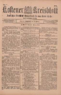 Kostener Kreisblatt: amtliches Veröffentlichungsblatt für den Kreis Kosten 1897.02.07 Jg.32 Nr7