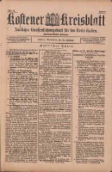 Kostener Kreisblatt: amtliches Ver&ouml;ffentlichungsblatt f&uuml;r den Kreis Kosten 1897.02.27 Jg.32 Nr9