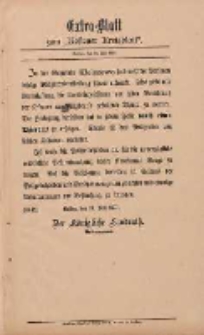 Kostener Kreisblatt: amtliches Veröffentlichungsblatt für den Kreis Kosten 1897.07.12 Extra Blatt