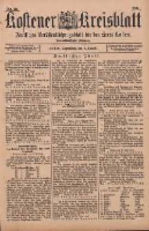 Kostener Kreisblatt: amtliches Ver&ouml;ffentlichungsblatt f&uuml;r den Kreis Kosten 1897.08.07 Jg.32 Nr32