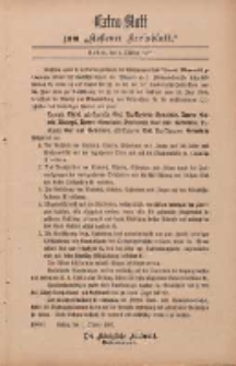 Kostener Kreisblatt: amtliches Ver&ouml;ffentlichungsblatt f&uuml;r den Kreis Kosten 1897.10.01 Extra Blatt