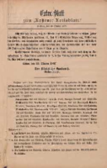 Kostener Kreisblatt: amtliches Veröffentlichungsblatt für den Kreis Kosten 1897.10.20 Extra Blatt