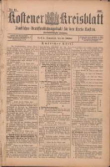 Kostener Kreisblatt: amtliches Veröffentlichungsblatt für den Kreis Kosten 1897.10.23 Jg.32 Nr43