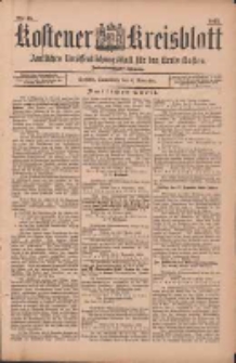 Kostener Kreisblatt: amtliches Ver&ouml;ffentlichungsblatt f&uuml;r den Kreis Kosten 1897.11.06 Jg.32 Nr45