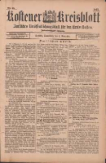 Kostener Kreisblatt: amtliches Veröffentlichungsblatt für den Kreis Kosten 1897.11.06 Jg.32 Nr45