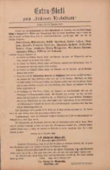 Kostener Kreisblatt: amtliches Ver&ouml;ffentlichungsblatt f&uuml;r den Kreis Kosten 1897.11.10 Extra Blatt