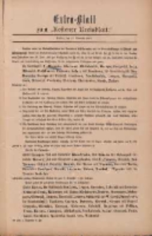Kostener Kreisblatt: amtliches Ver&ouml;ffentlichungsblatt f&uuml;r den Kreis Kosten 1897.11.22 Extra Blatt