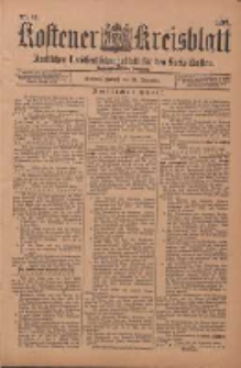 Kostener Kreisblatt: amtliches Ver&ouml;ffentlichungsblatt f&uuml;r den Kreis Kosten 1897.12.24 Jg.32 Nr52