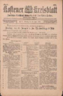 Kostener Kreisblatt: amtliches Ver&ouml;ffentlichungsblatt f&uuml;r den Kreis Kosten 1899.01.10 Jg.34 Nr3