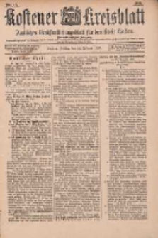 Kostener Kreisblatt: amtliches Ver&ouml;ffentlichungsblatt f&uuml;r den Kreis Kosten 1899.02.24 Jg.34 Nr16
