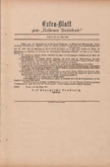Kostener Kreisblatt: amtliches Veröffentlichungsblatt für den Kreis Kosten 1899.03.22 Extra Blatt