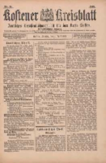 Kostener Kreisblatt: amtliches Ver&ouml;ffentlichungsblatt f&uuml;r den Kreis Kosten 1899.04.04 Jg.34 Nr27