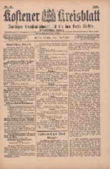 Kostener Kreisblatt: amtliches Veröffentlichungsblatt für den Kreis Kosten 1899.04.04 Jg.34 Nr27