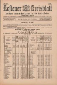 Kostener Kreisblatt: amtliches Veröffentlichungsblatt für den Kreis Kosten 1899.04.11 Jg.34 Nr29