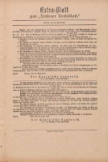 Kostener Kreisblatt: amtliches Veröffentlichungsblatt für den Kreis Kosten 1899.04.13 Extra Blatt