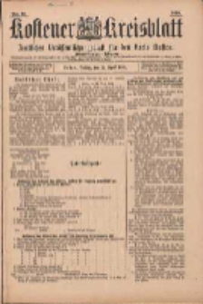 Kostener Kreisblatt: amtliches Ver&ouml;ffentlichungsblatt f&uuml;r den Kreis Kosten 1899.04.21 Jg.34 Nr32