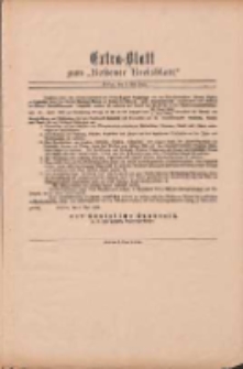 Kostener Kreisblatt: amtliches Ver&ouml;ffentlichungsblatt f&uuml;r den Kreis Kosten 1899.05.03 Extra Blatt