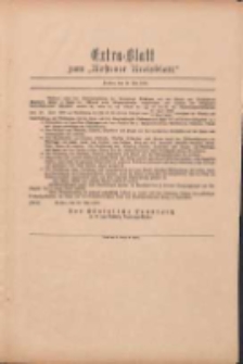 Kostener Kreisblatt: amtliches Ver&ouml;ffentlichungsblatt f&uuml;r den Kreis Kosten 1899.05.19 Extra Blatt