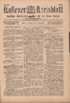 Kostener Kreisblatt: amtliches Ver&ouml;ffentlichungsblatt f&uuml;r den Kreis Kosten 1899.05.30 Jg.34 Nr43