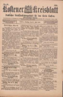 Kostener Kreisblatt: amtliches Veröffentlichungsblatt für den Kreis Kosten 1899.06.20 Jg.34 Nr49