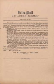Kostener Kreisblatt: amtliches Veröffentlichungsblatt für den Kreis Kosten 1899.06.22 Extra Blatt