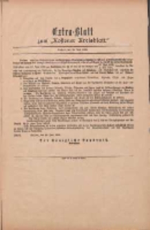 Kostener Kreisblatt: amtliches Veröffentlichungsblatt für den Kreis Kosten 1899.06.28 Extra Blatt
