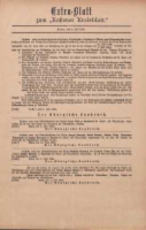 Kostener Kreisblatt: amtliches Ver&ouml;ffentlichungsblatt f&uuml;r den Kreis Kosten 1899.07.01 Extra Blatt