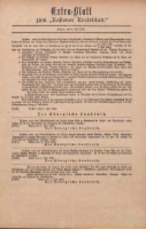 Kostener Kreisblatt: amtliches Veröffentlichungsblatt für den Kreis Kosten 1899.07.01 Extra Blatt
