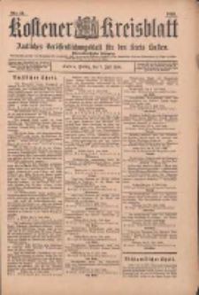 Kostener Kreisblatt: amtliches Ver&ouml;ffentlichungsblatt f&uuml;r den Kreis Kosten 1899.07.07 Jg.34 Nr54