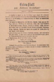Kostener Kreisblatt: amtliches Ver&ouml;ffentlichungsblatt f&uuml;r den Kreis Kosten 1899.07.12 Extra Blatt