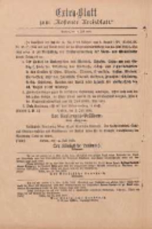 Kostener Kreisblatt: amtliches Veröffentlichungsblatt für den Kreis Kosten 1899.07.12 Extra Blatt