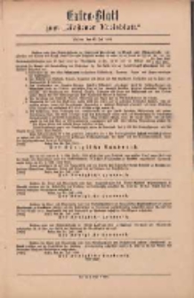 Kostener Kreisblatt: amtliches Ver&ouml;ffentlichungsblatt f&uuml;r den Kreis Kosten 1899.07.15 Extra Blatt