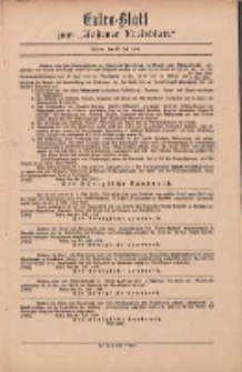 Kostener Kreisblatt: amtliches Veröffentlichungsblatt für den Kreis Kosten 1899.07.15 Extra Blatt