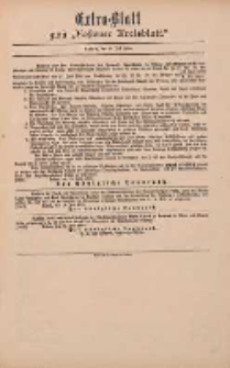 Kostener Kreisblatt: amtliches Ver&ouml;ffentlichungsblatt f&uuml;r den Kreis Kosten 1899.07.20 Extra Blatt